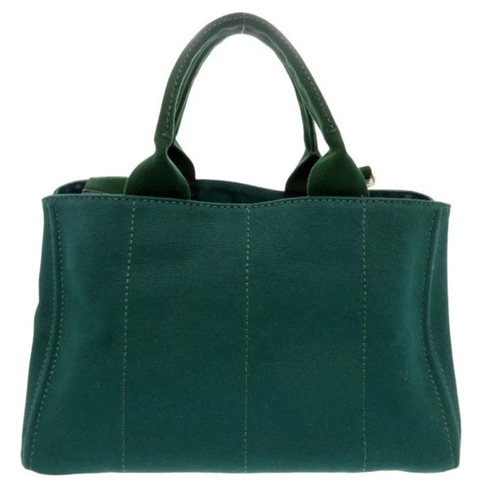 Prada canvas tote CANAPA bag green